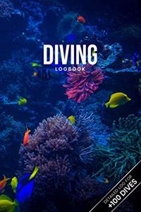 Scuba Diving Log Book Dive Diver Jourgnal Notebook Diary - Tropical Deep Sea