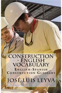Construction - English Vocabulary