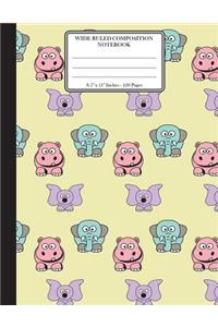 Wide Ruled Composition Notebook. 8.5