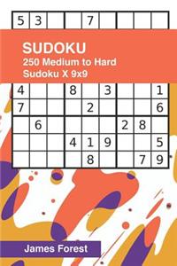 250 Medium to Hard Sudoku X 9x9