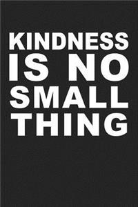 Kindness Is No Small Thing