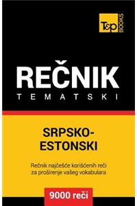 Srpsko-Estonski Tematski Recnik - 9000 Korisnih Reci