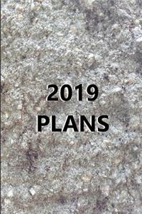 2019 Weekly Planner 2019 Plans Engraved Carved Stone Style 134 Pages