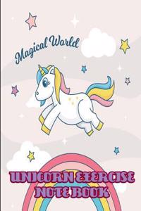 Unicorn Exercise Notebook