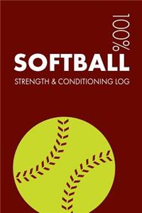 Softball Strength and Conditioning Log