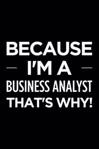 Because I'm a Business Analyst That's Why