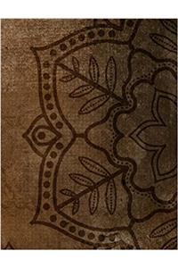 Composition Book / Brown Mandala Design / 4x4 Graph Paper