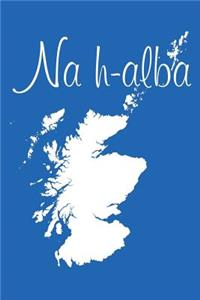 Na h-alba - Azure Blue 101 - Lined Notebook with Margins - 6X9