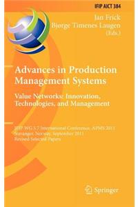 Advances in Production Management Systems. Value Networks: Innovation, Technologies, and Management