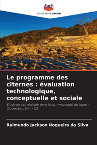 Le programme des citernes