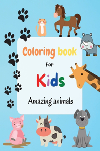 Coloring Book For Kids - Amazing Animals