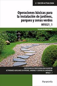 Operaciones basicas para la instalacion de jardines, parques y zonas verdes