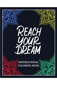 Reach Your Dream inspirational coloring book