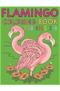 Flamingo Coloring Book For Kids 3-8