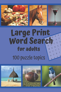 Large Print Word Search for Adults