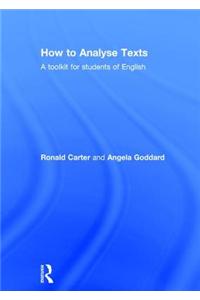 How to Analyse Texts