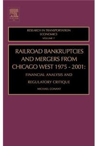 Railroad Bankruptcies and Mergers from Chicago West: 1975-2001