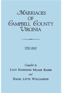 Marriages of Campbell County, Virginia, 1782-1810