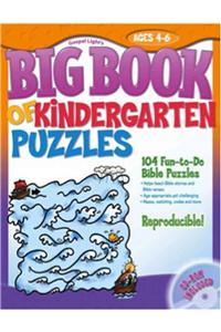 Big Book of Kindergarten Puzzles: 104 Fun-To-Do Bible Puzzles [With CDROM]