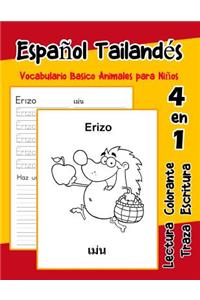 Español Tailandés Vocabulario Basico Animales para Niños