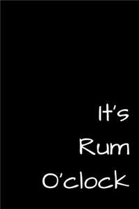 It's Rum O'clock