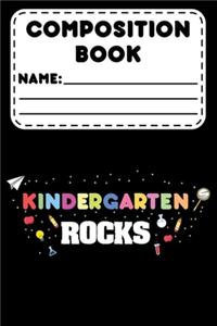 Composition Book Kindergarten Rocks