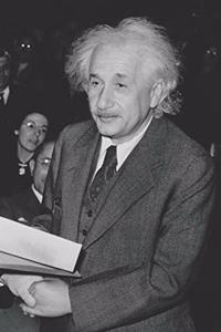 Albert Einstein Giving Handshake Blank Lined Notebook