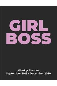 Girl Boss Weekly Planner September 2019 - December 2020