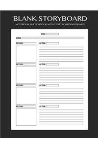 Blank Storyboard Notebook Sketchbook