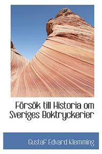 F RS K Till Historia Om Sveriges Boktryckerier