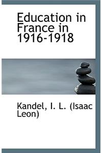 Education in France in 1916-1918