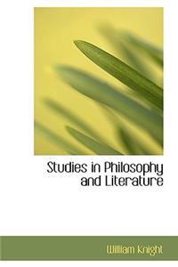 Studies in Philosophy and Literature