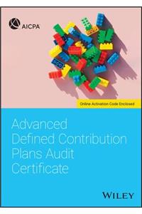 Advanced Defined Contribution Plans Audit Certificate
