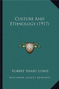 Culture and Ethnology (1917)