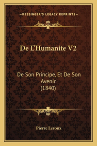 De L'Humanite V2