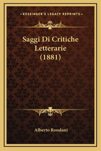 Saggi Di Critiche Letterarie (1881)