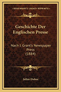 Geschichte Der Englischen Presse