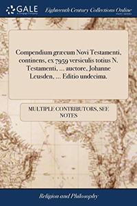 COMPENDIUM GR CUM NOVI TESTAMENTI, CONTI
