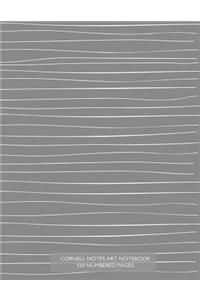 Cornell Notes Art Notebook 120 Numbered Pages