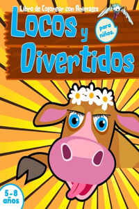 Libro de colorear con animales locos y divertidos para niños