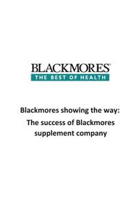 Blackmores showing the way