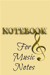 Notebook For Music Notes