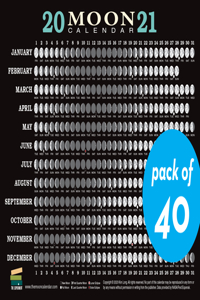 2021 Moon Calendar Card (40 Pack)