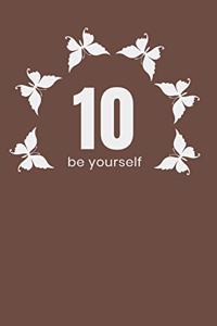 be yourself Cool Nature Butterfly Journal, Notebook and daily planner with butterflies design to write, cool Birthday Gift