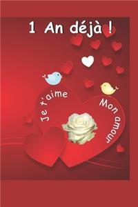 1 an déjà: Ce livre est un questionnaire Une idée cadeau originale à offrir pour un anniversaire de mariage / rencontre / Saint Valentin ou toute l'année. Un s