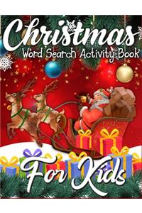 Christmas Word Search Activity Book for Kids