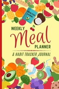 Weekly Meal Planner & Habit Tracker Journal