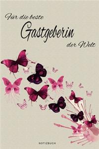 Für die beste Gastgeberin der Welt - Notizbuch