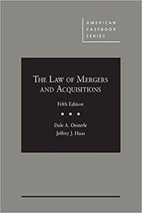 The Law of Mergers and Acquisitions