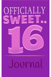Officially Sweet 16 Journal